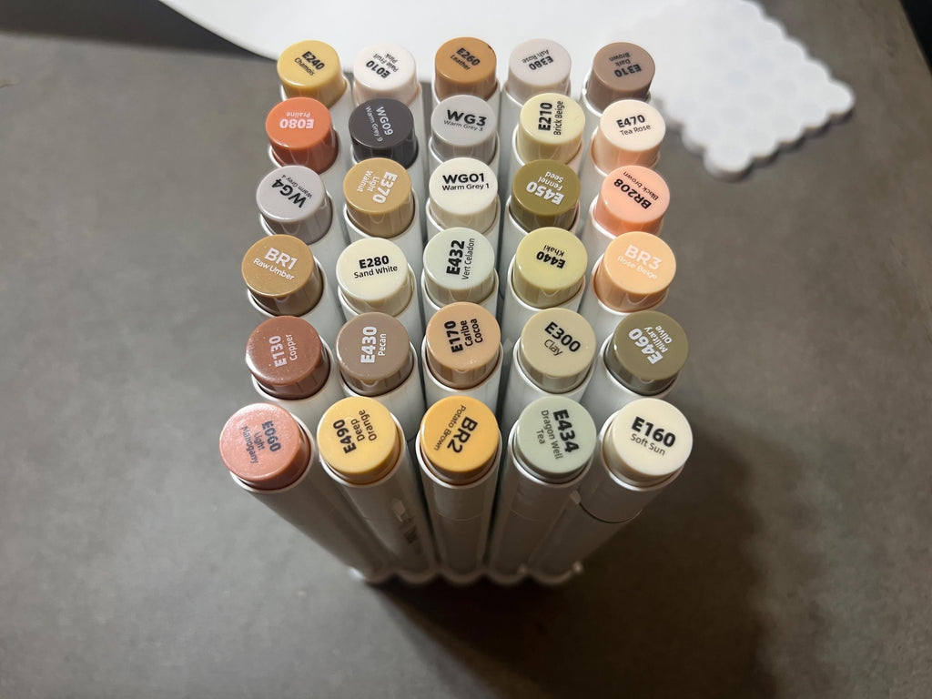 Ohuhu 120 Marker Case Insert – 3D Printed Organizer with Optional Clip-On Lids – Keeps Markers Neat & Secure