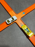 X-Crossing Track Piece – 3D Printed Intersection for Crash Races & Stunts (Hot Wheels® & Matchbox® Compatible)
