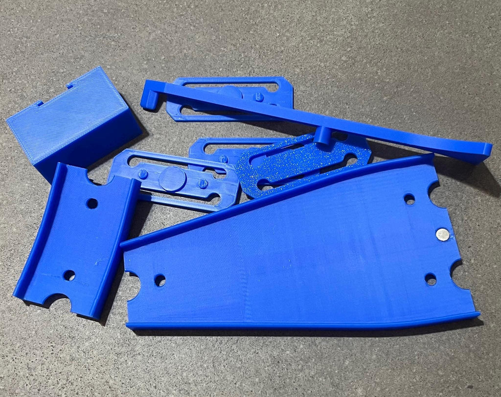 2-in-1 Y-Splitter Jump & Landing Ramp – Modular 1:64 Scale Track Piece Compatible with Hot Wheels® & Matchbox®