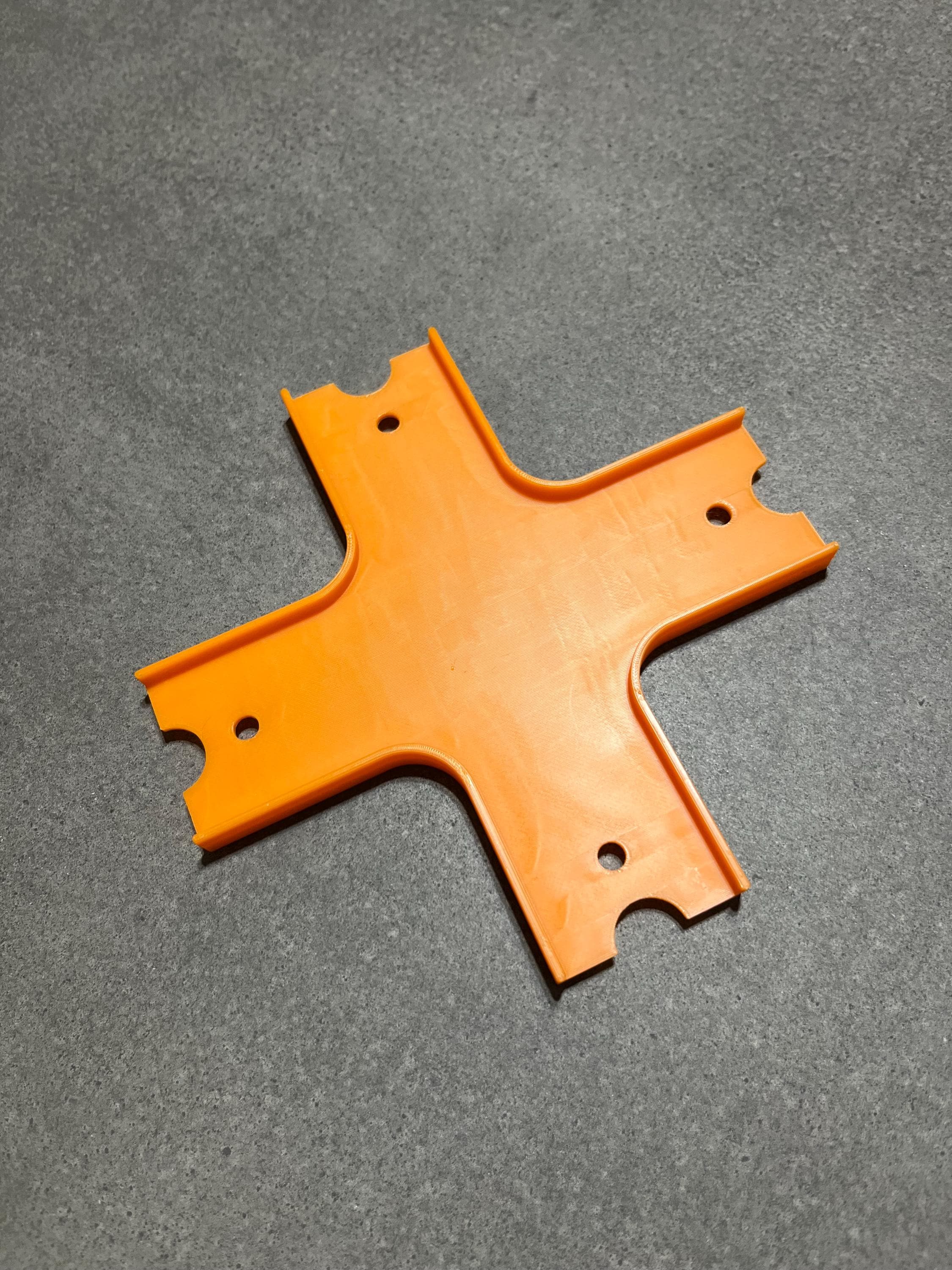 X-Crossing Track Piece – 3D Printed Intersection for Crash Races & Stunts (Hot Wheels® & Matchbox® Compatible)